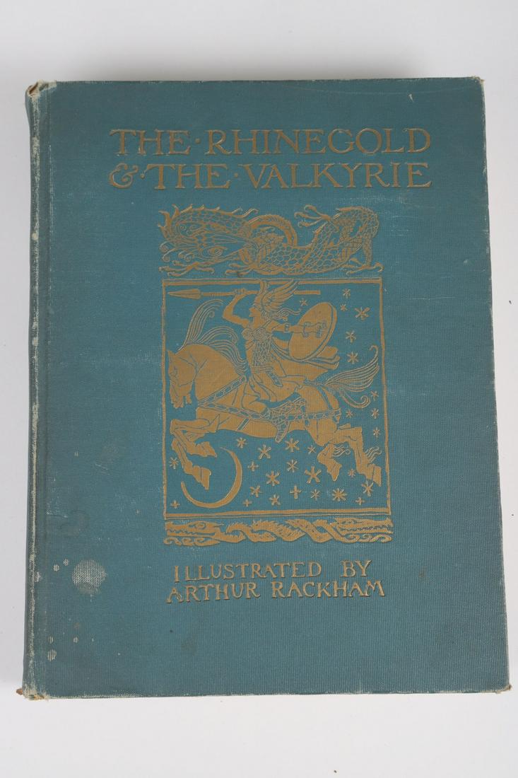 RHINEGOLD & THE VALKYRIE RACKHAM 1914: Richard Wagner with Illustrations by Arthur Rackham. William Heinemann New York 1914. Hardcover cloth bound