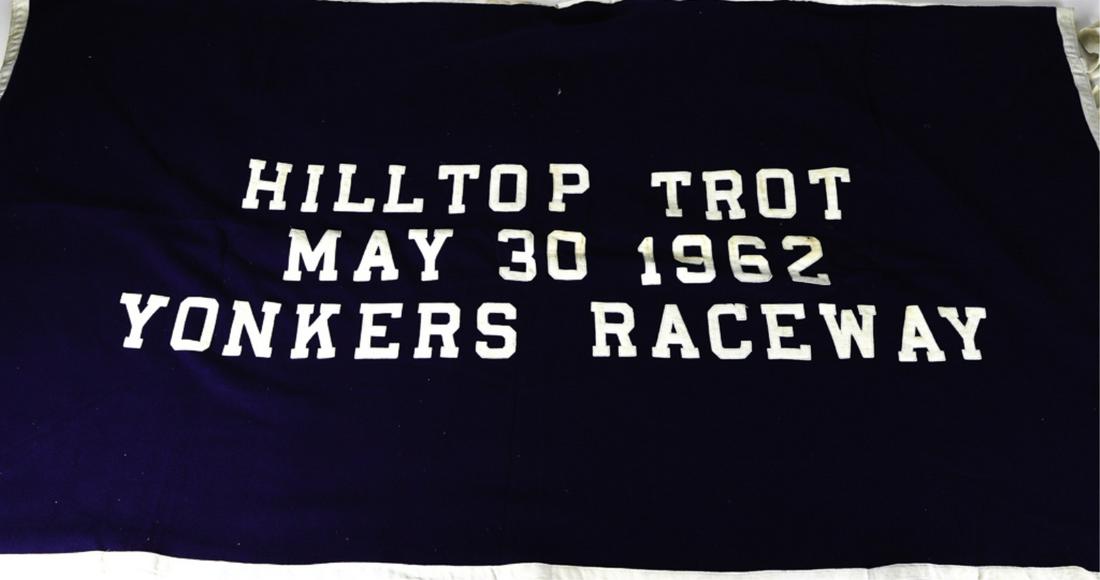 1962 HILLTOP TROT YONKERS RACEWAY COOLER: 75 x 88 inches.