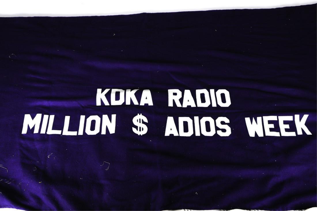 1987 MEADOWS KDKA MILLION $ ADIOS WEEK COOLER: 80 x 88 inches