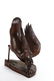 EXOTIC ASIAN CARVED HARDWOOD SCULPTURE OF BIRD - 5