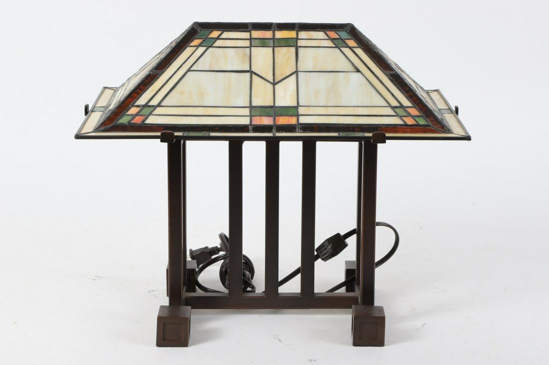 Reproduction Frank Lloyd Wright Table Lamp: 14 x 16 x 10 ½ inches