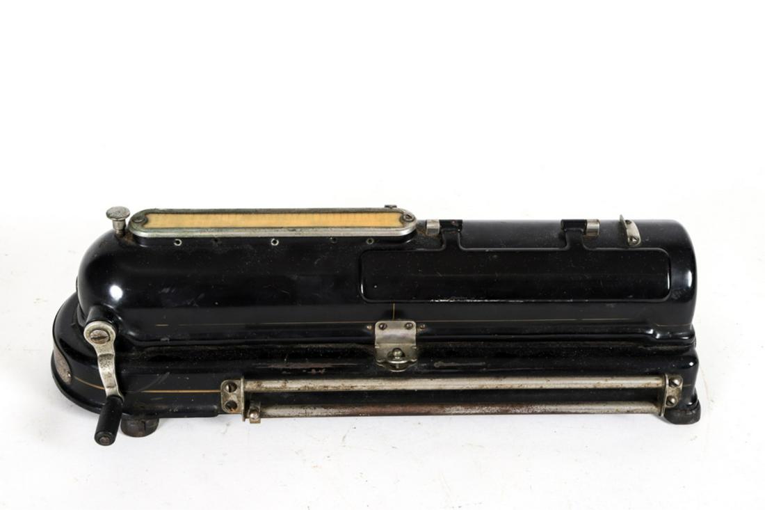 G.W. Todd Co. Protectograph Check Writer: 5 x 16 x 6 inches