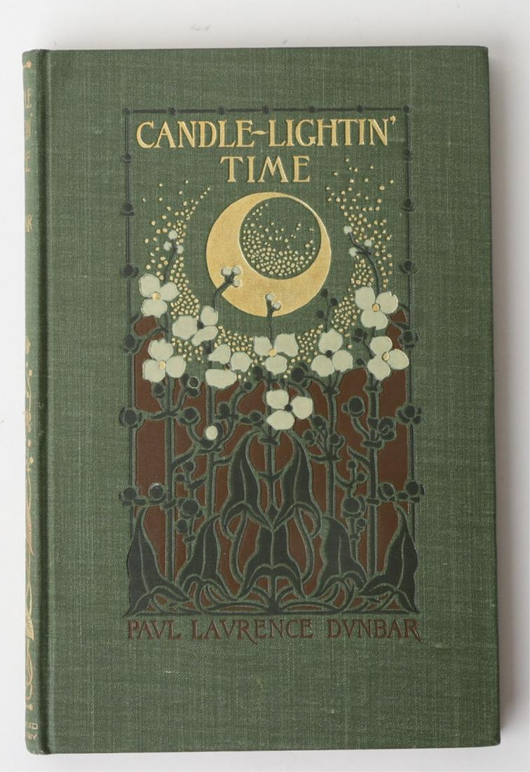 PAUL DUNBAR "CANDLE-LIGHTIN' TIME" 1901: New York. Mead & Co. illustrated. hardcover cloth bound 9 x 6 inches.