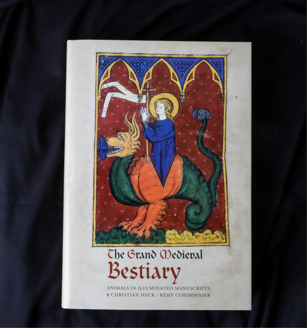 CHRISTIAN HECK "GRAND MEDIEVAL BESTIARY": New York. Abbeville Press Publishers. 15 x 11 inches. hardcover cloth bound. original dust jacket and slip case.