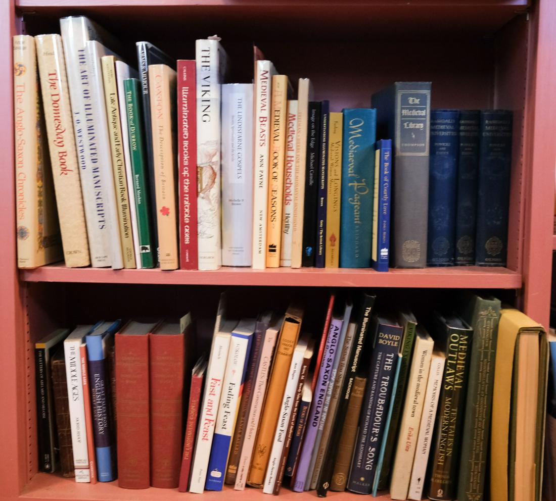 OVER (4) SHELF FEET of BOOKS of MEDIEVAL SUBJECT: Including: Illuminated Text etc