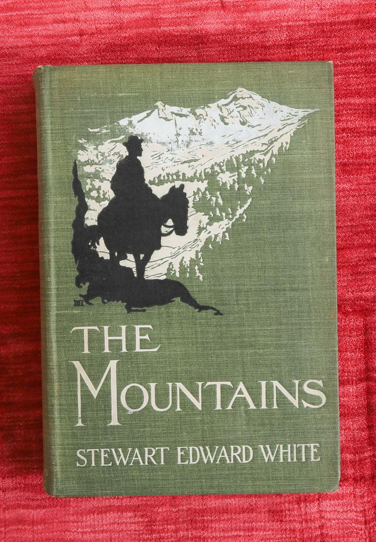 STEWART EDWARD WHITE (3) NOVELS 1903, 1904 & 1911: The Mountains New York. McClure, Phillips.1904 , "The Forest" New York, Outlook Co. 1903 and "The Cabin" New York. Doubleday, Page and Co. 1911. Each hardcover cloth bound. 8 1/2 x 6 inches.