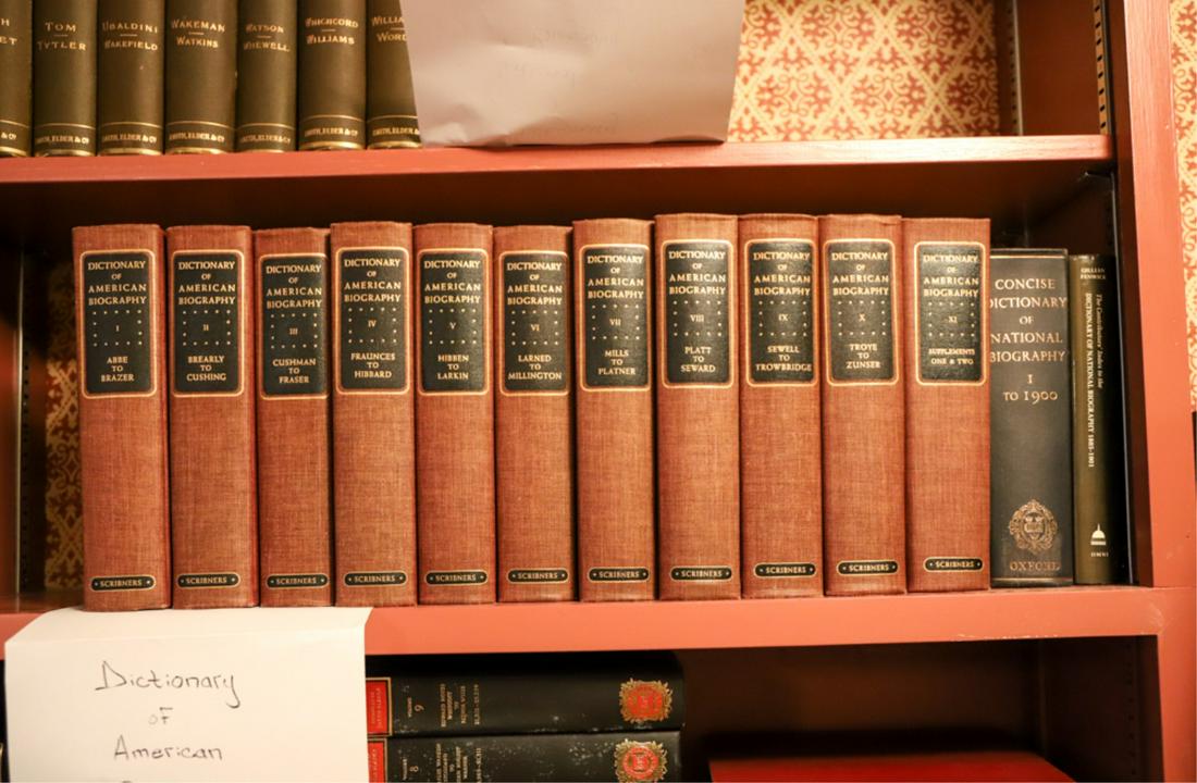 DICTIONARY OF AMERICAN BIOGRAPHY (11 Vols. plus 2): New York. Charles Scribner's Sons. 1957. hardcover cloth bound