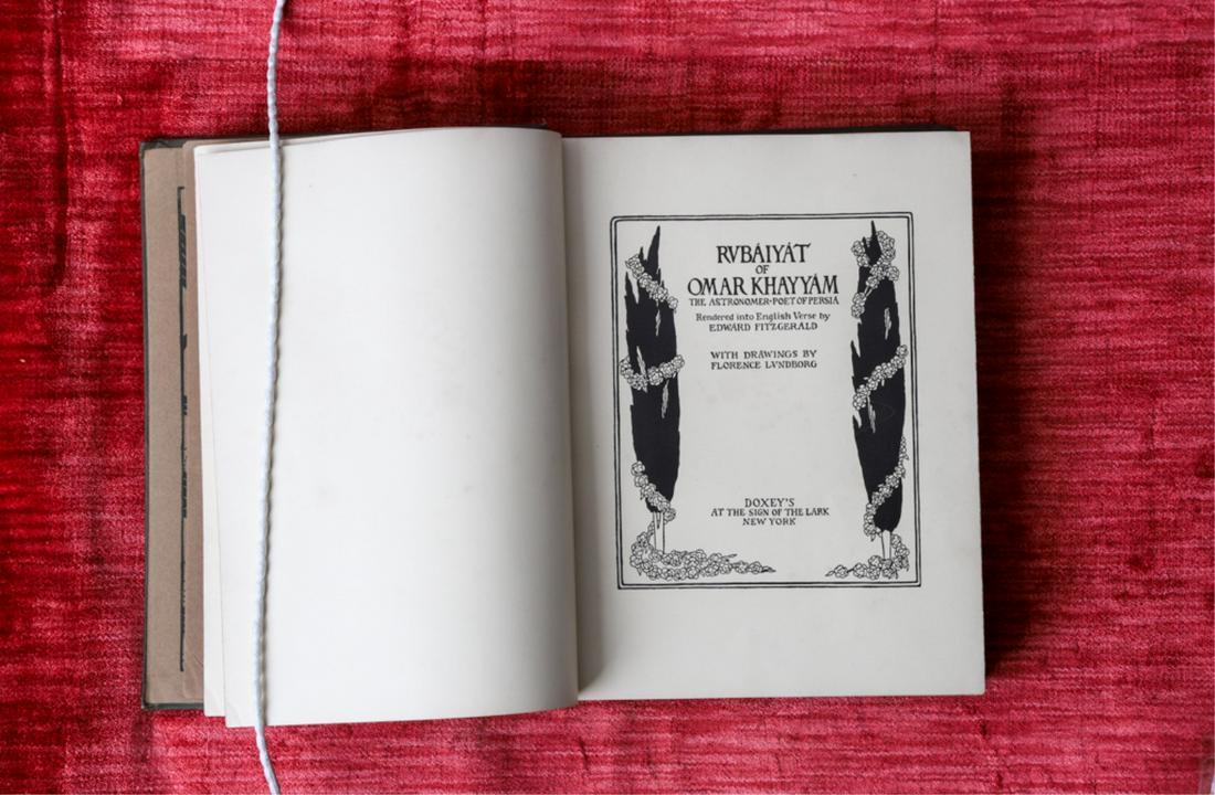 (2 Copies) RUBAIYAT OF OMAR KHAYYAM 1900: Cambridge. University Press. 1900. hardcover cloth bound. 8 1/2 x 6 1/4 inches.