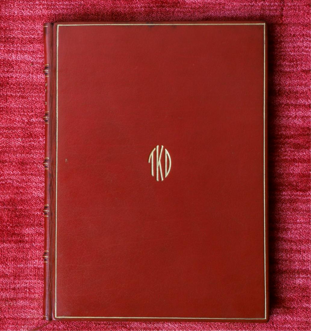 RUBAIYAT OF HAFIZ PERSONAL COPY OF T.D. KRITON: London, John Murray. 1919. hardcover leather bound. 6 1/2 x 4 3/4 inches.