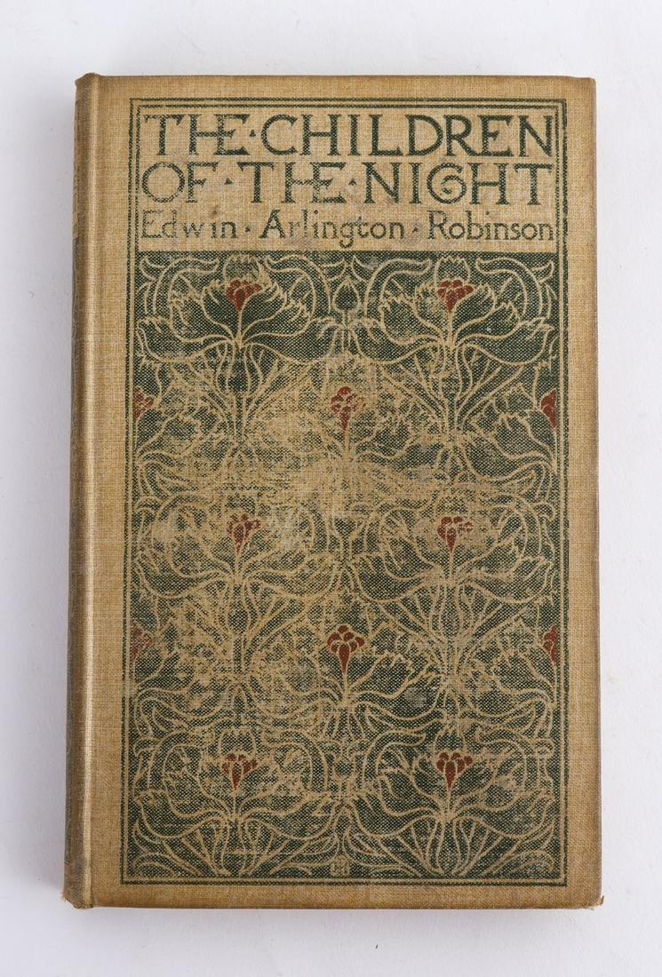 EDWIN ROBINSON "CHILDREN OF THE NIGHT" 1892: Boston. Richard Badger & Co. hardcover cloth bound. 7 x 4 1/2 inches