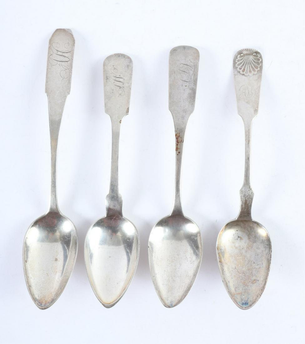 GORHAM STERLING SILVER PUNCH LADLE: Aesthetic bright cut handle with scalloped wave crest bowl. 11 1/2 inches. 3.87 troy ounces