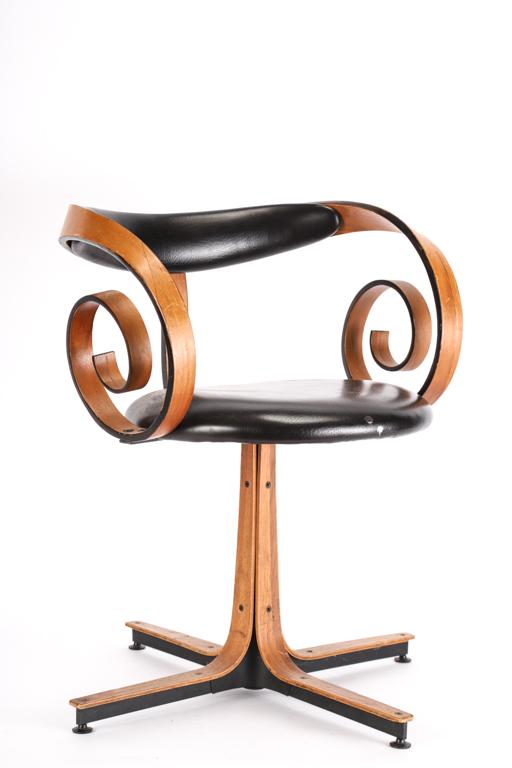 GEORGE MULHAUSER for PLYCRAFT "SULTANA" CHAIR: 28 x 23 x 24 inches.