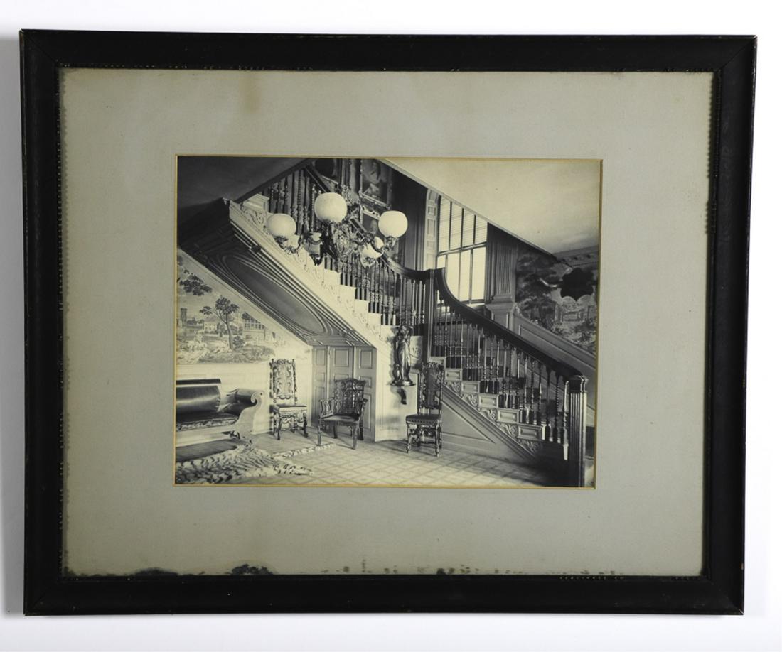 THE MOFFATT LADD HOUSE, PORTSMOUTH, NH: Black and white photograph 10 x 12 1/2 inches. unsigned. framed 17 1/2 x 21 1/2 inches (overall) Condition: Good, slight toning Temp No 6025