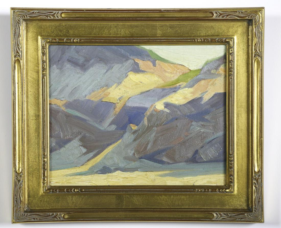 ELWYN GOWEN (1895-1954): Cape Cod June 1935 / On the Beach near Nauset Light oil on board 8 x 10 inches. signed and titled verso. framed 11 x 13 1/2 inches (overall) Condition: Good Temp No 6082