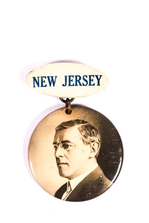 WOODROW WILSON NEW JERSEY CAMPAIGN BUTTON (1 of 3)