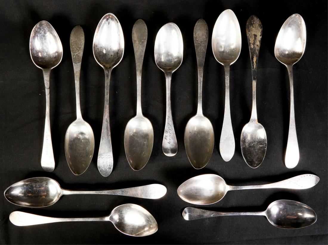 (13) COIN SILVER TABLESPOONS (1 of 20)