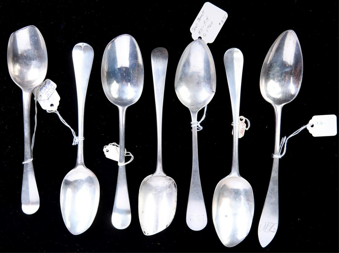 (7) COIN SILVER TABLESPOONS (1 of 15)