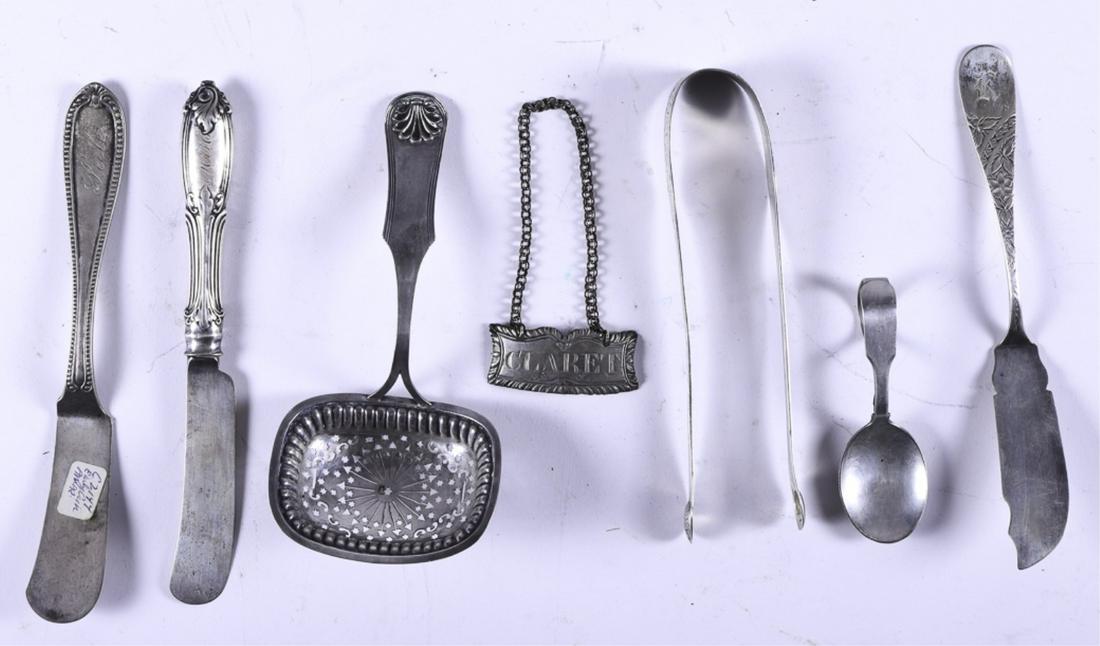 GROUPING OF COIN & STERLING SILVER FLATWARE (1 of 7)