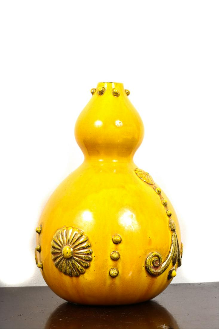 DOUBLE GOURD ART POTTERY VASE (1 of 8)