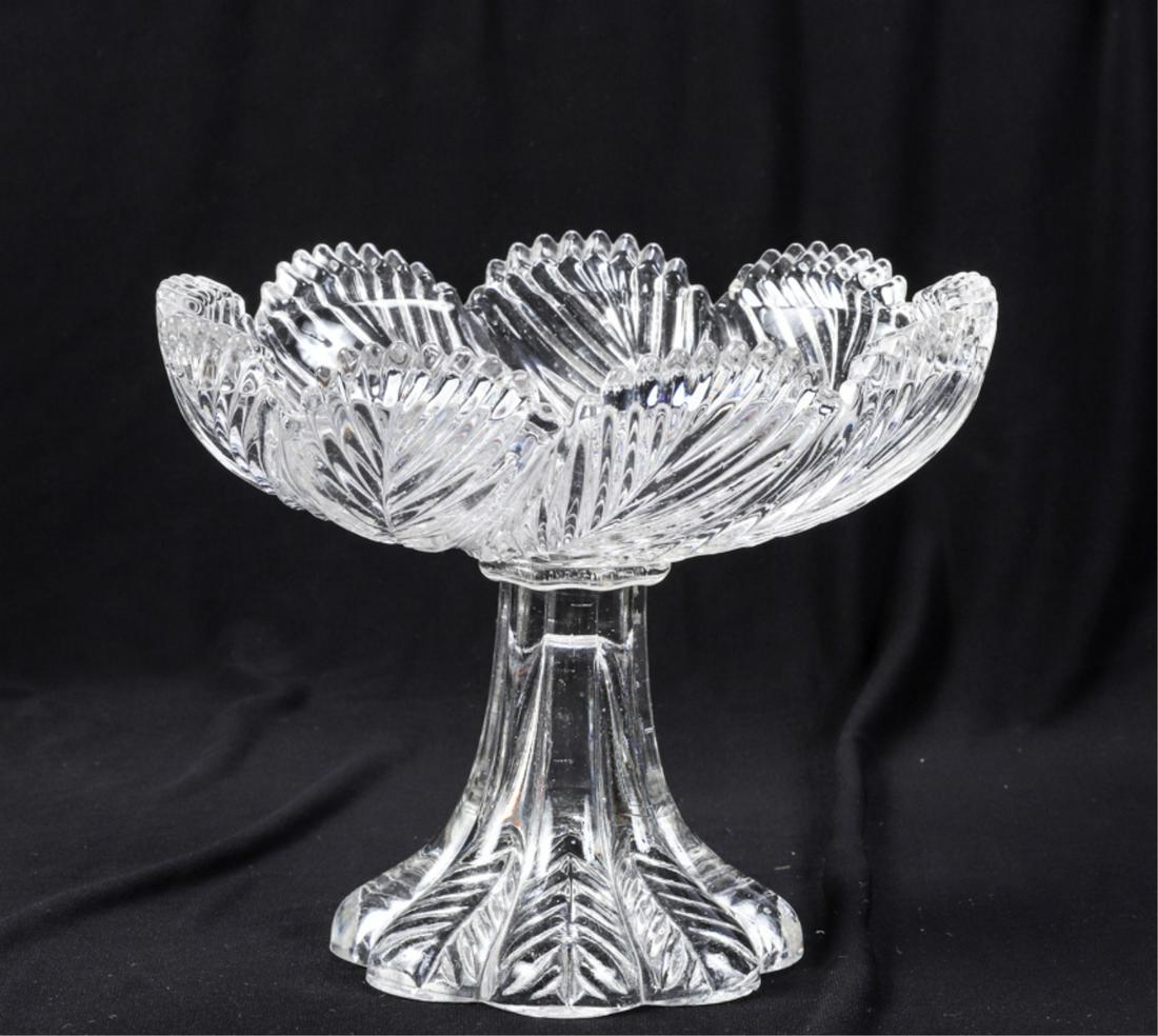 EARLY AMERICAN PRESSED GLASS COMPOTE (1 of 6)