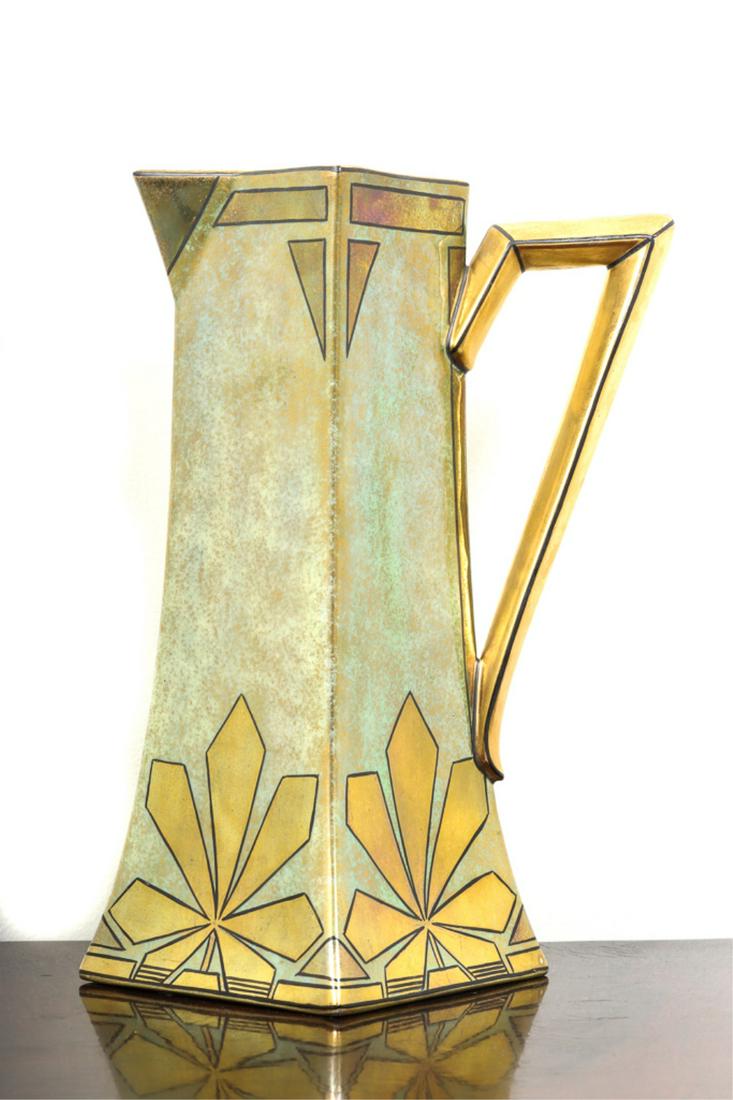 LUSTROUS VENETIAN CERAMICS ART DECO PITCHER (1 of 10)
