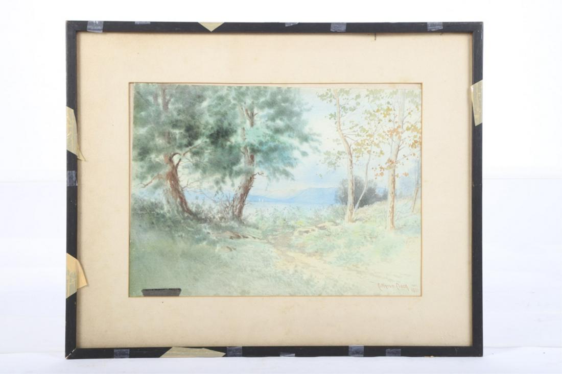 C. MYRON CLARK (1858 - 1925) WATERCOLOR (1 of 5)