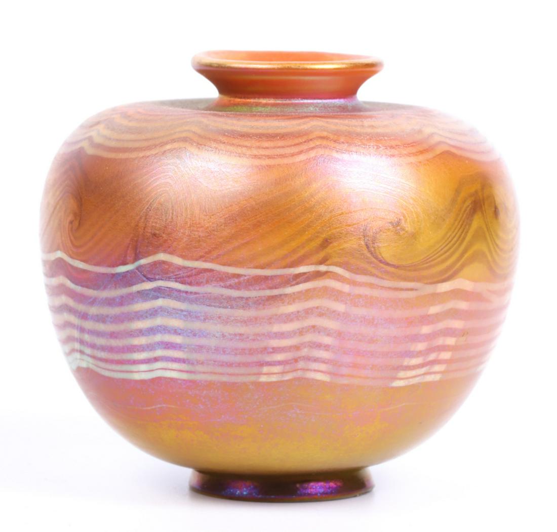 TIFFANY FAVRILE GLASS MINIATURE VASE (1 of 14)