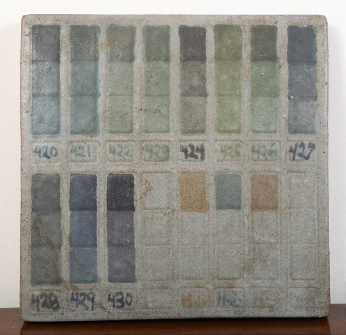 RARE MARBLEHEAD POTTERY SAMPLE GLAZE SWATCHES (1 of 8)