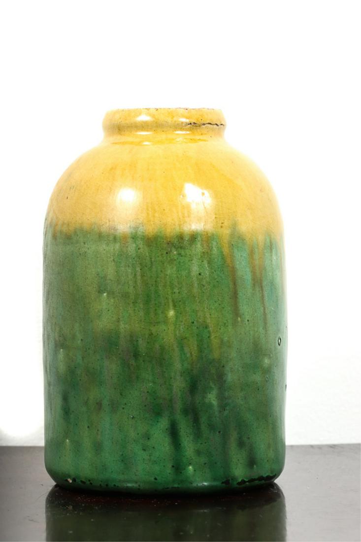 AMERICAN ART POTTERY GLAZED REDWARE VASE (1 of 5)