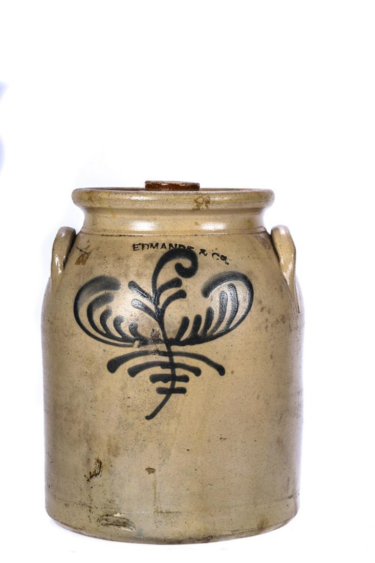 EDMANDS & CO. SALTGLAZED STONEWARE STORAGE JAR (1 of 6)