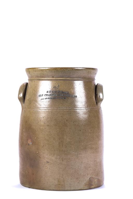 BP & GD LUNT SHIP CHANDLERS & GROCERS STORAGE JAR (1 of 7)