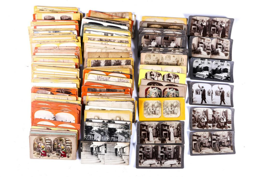 LOT OF OVER (100) AMERICAN STEREOVIEWS (1 of 8)