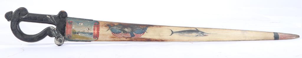 SWORDFISH BILL SWORD w PATRIOTIC EAGLE & BUNTING (1 of 10)