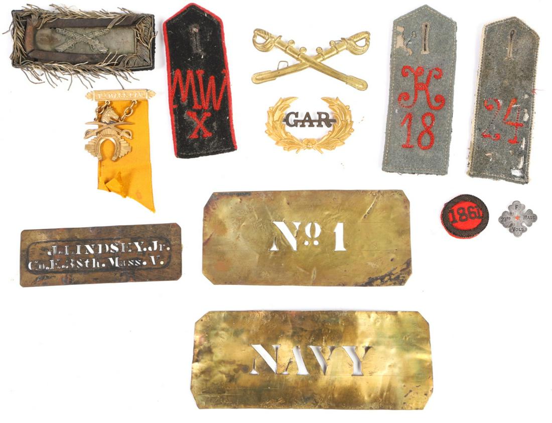 CIVIL WAR SHOULDER BOARDS PINS STENCILS etc (1 of 14)