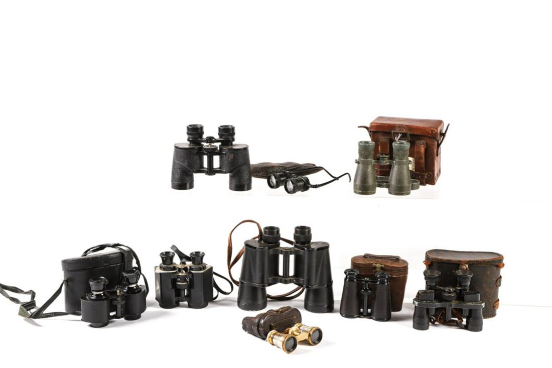 GROUPING OF (9) BINOCULARS (1 of 5)