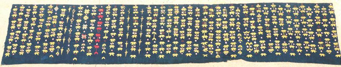 FAR EAST INDIAN WOOLEN FABRIC EMBROIDERED FABRIC (1 of 9)