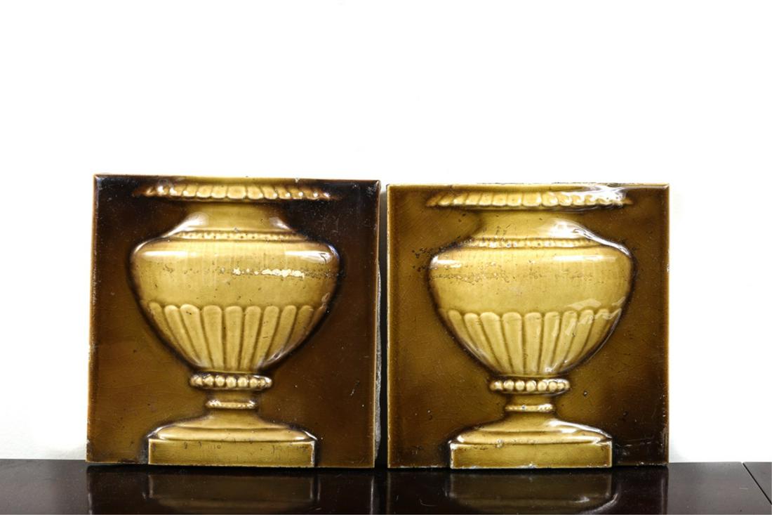 (2) J & JG LOW ART TILE WORKS CHELSEA TILES (1 of 4)