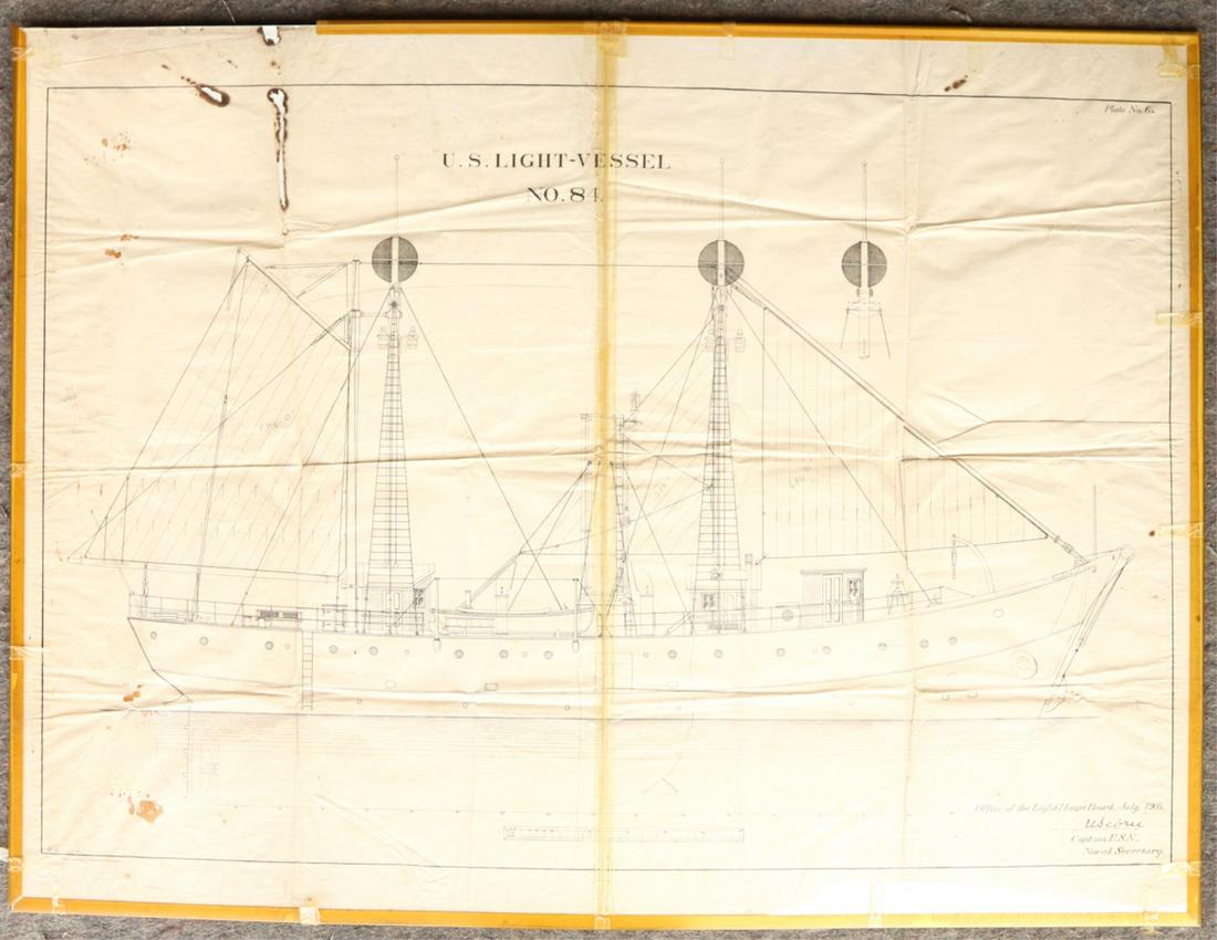 US LIGHT-VESSEL BLUEPRINT (1 of 10)