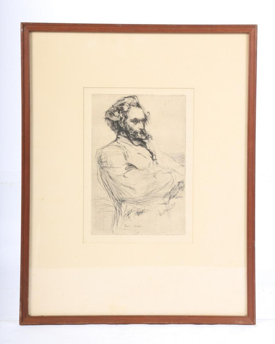 JAMES A. MCNEILL WHISTLER, ETCHING, DROUET (1 of 5)
