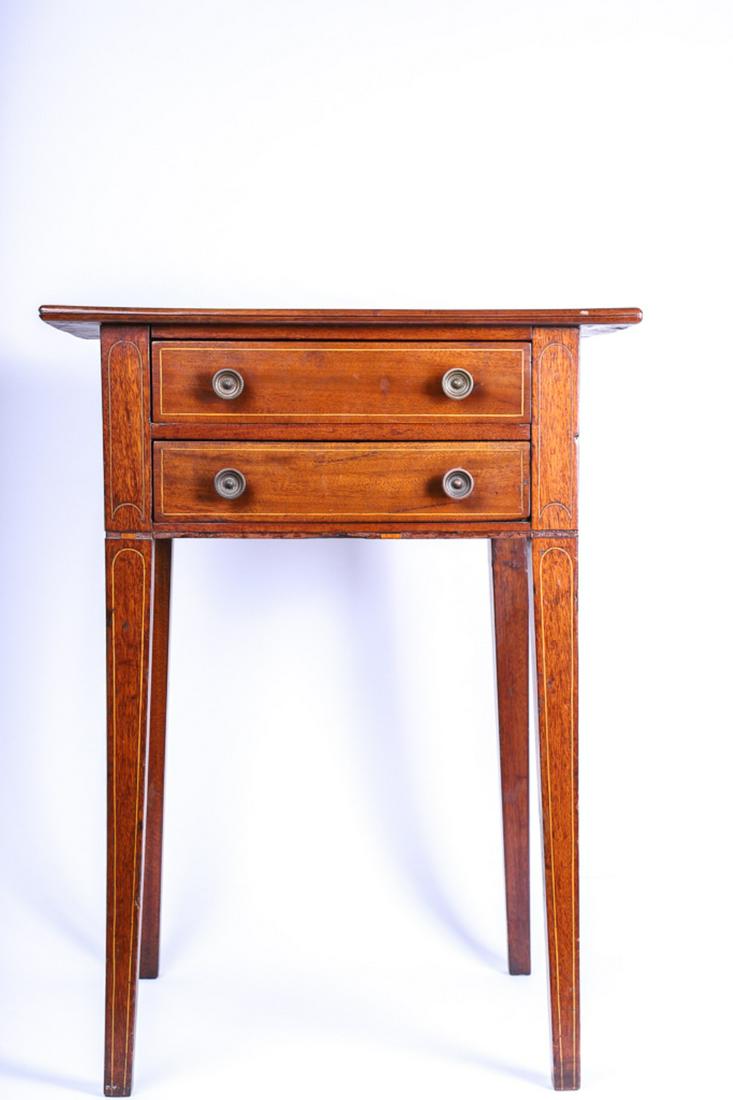 MAHOGANY STRING INLAID HEPPLEWHITE STAND (1 of 12)