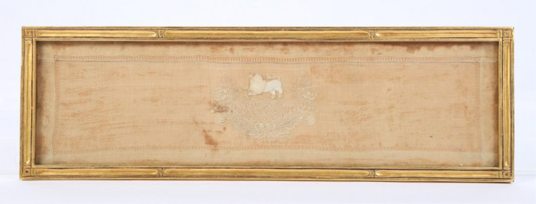 (Early 19th c) FINELY EMBROIDERED LINEN (1 of 4)