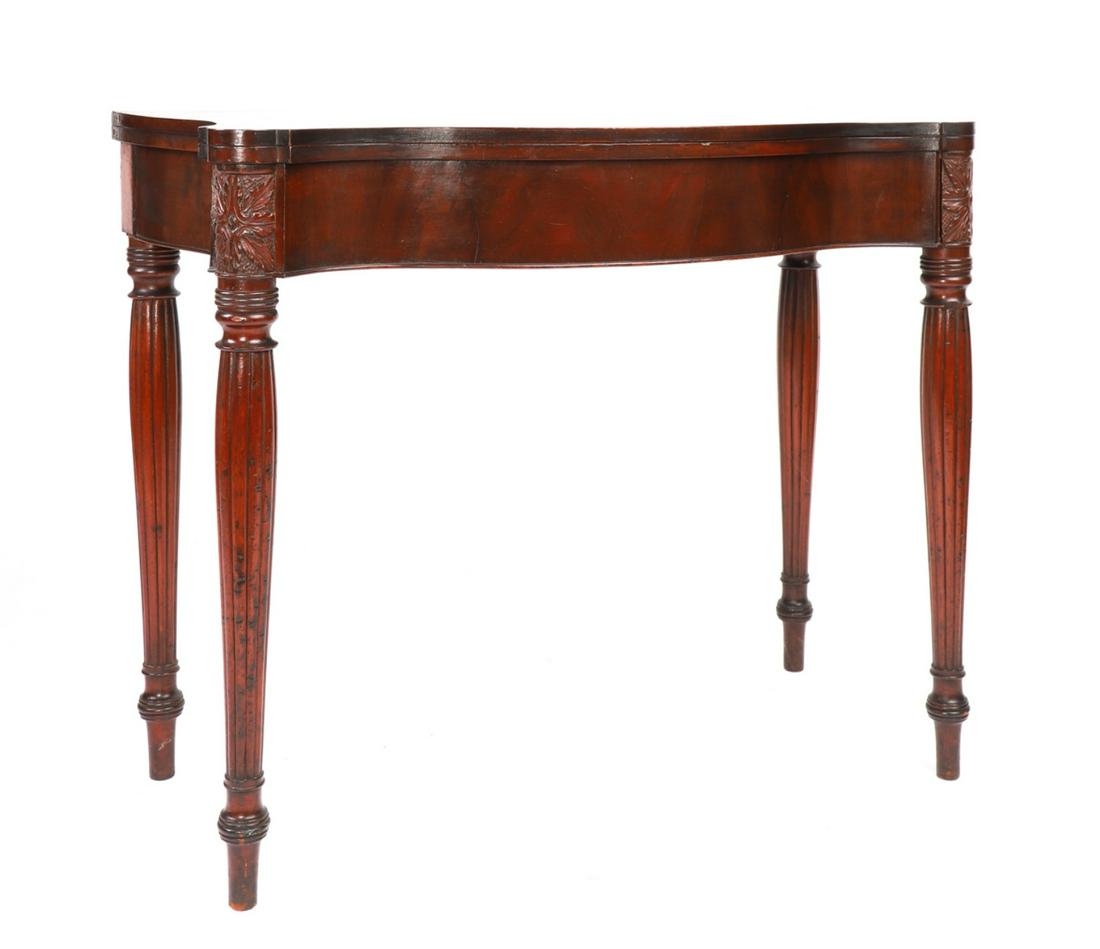 SALEM MAHOGANY SERPENTINE TOP CARD TABLE (1 of 17)