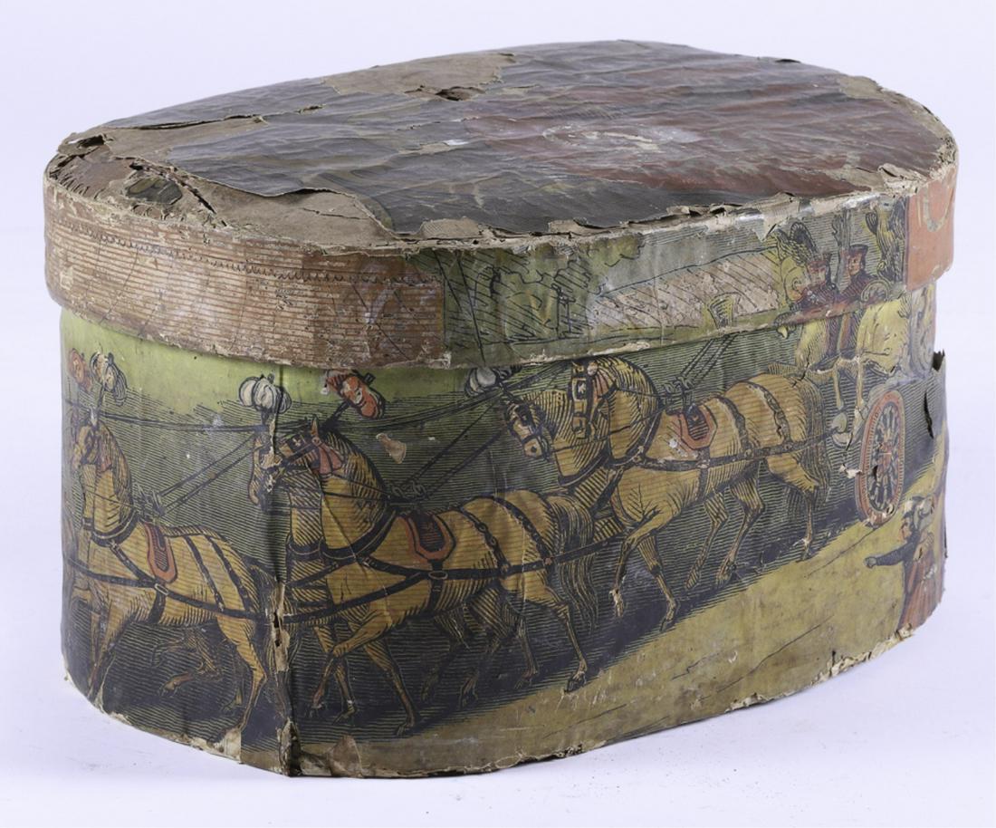 (Mid 19th c) BAND BOX (1 of 8)