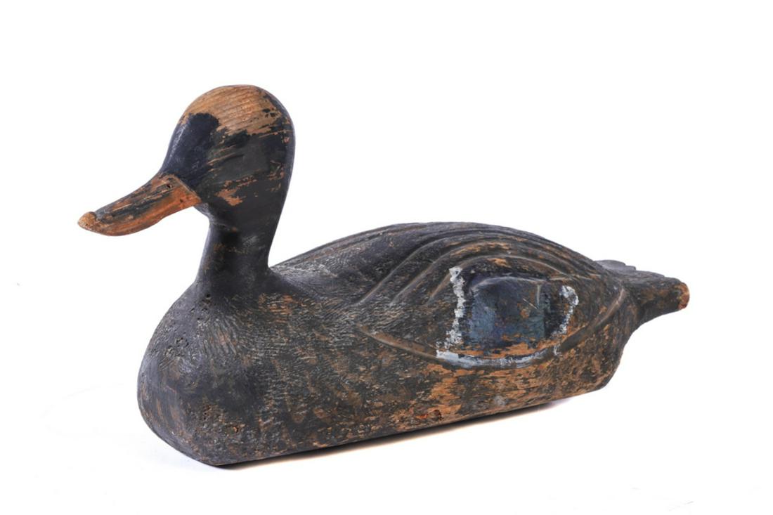EARLY CARVED AND PAINTED MALLARD DUCK DECOY (1 of 12)