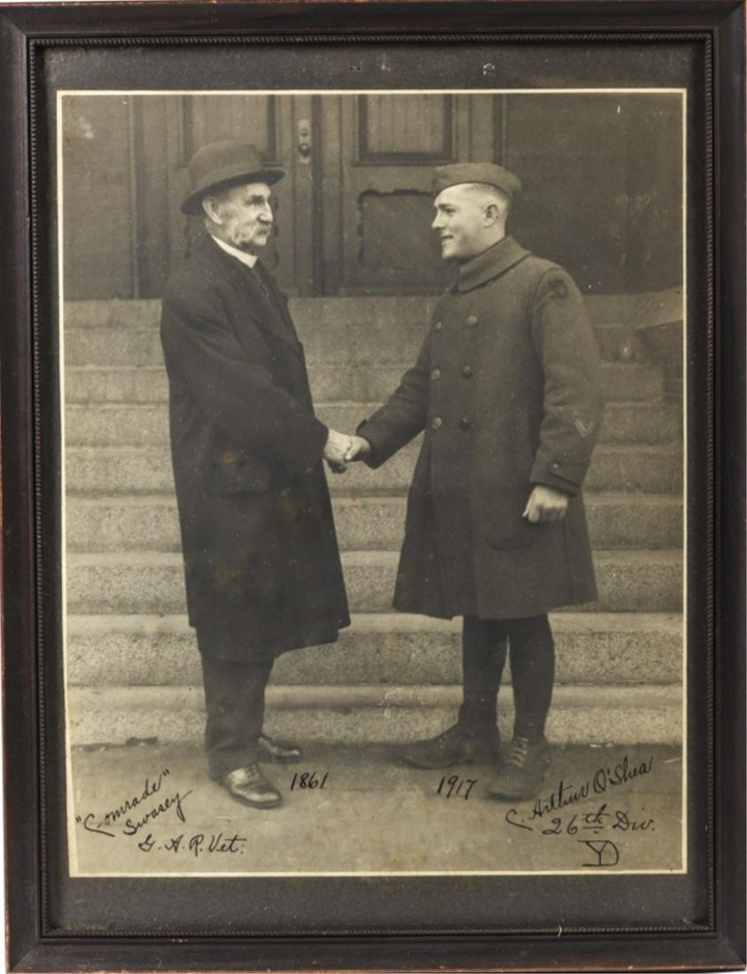 PHOTOGRAPH of 1861 CIVIL WAR VET & O'SHEA 1917 (1 of 6)