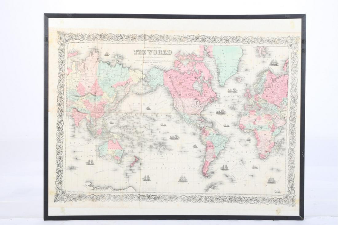 COLTONS MAP OF THE WORLD ON MERCATORS (1 of 7)