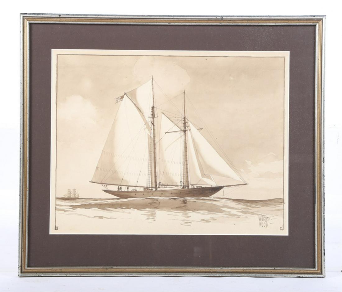 WATERCOLOR WORDEN WOOD (AMERICAN 1880 - 1943) (1 of 4)