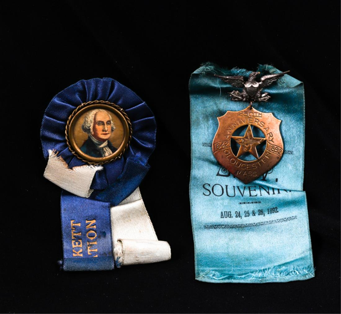 (2) RIBBONS FOR GLOUCESTER'S 250th & Pickett Assoc (1 of 6)