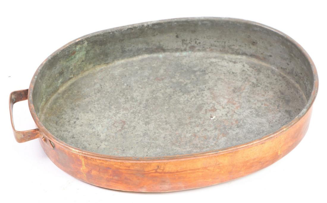 FINE QUALITY TIN LINED COPPER ROASTING PAN (1 of 8)
