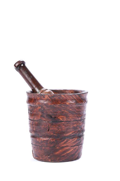 EARLY BURLWOOD MORTAR & PESTLE (1 of 6)